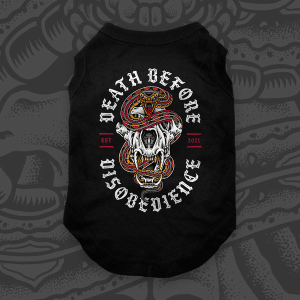 Death Before Disobedience Dog Tee